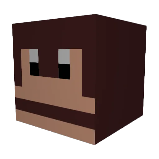 Urimaronda Minecraft avatar head, 3D render