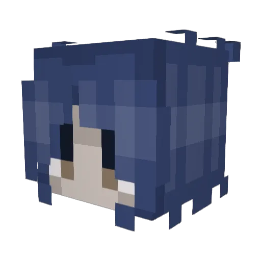 Urinal3 Minecraft avatar head, 3D render