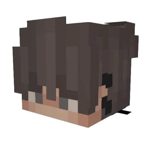 Urinator_Clay Minecraft avatar head, 3D render