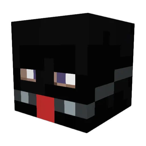 Urinemyheart Minecraft avatar head, 3D render