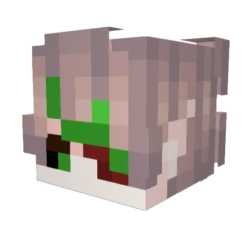 Urklain Minecraft avatar head, 3D render
