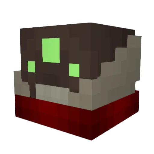 Urknall_ Minecraft avatar head, 3D render