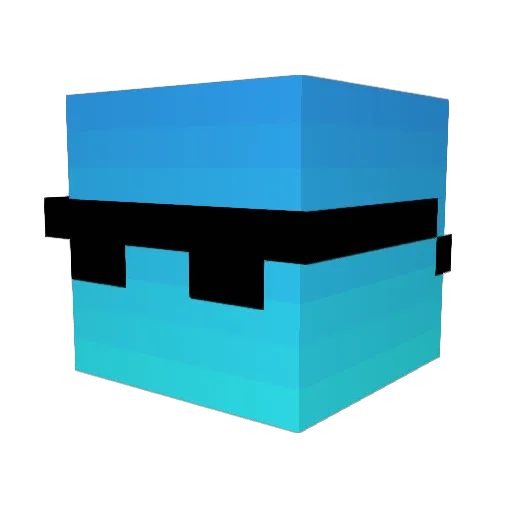 Urkuf Minecraft avatar head, 3D render