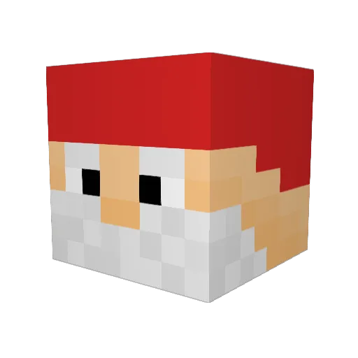 Urm0mgotcha Minecraft avatar head, 3D render