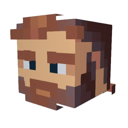 Urmum911 Minecraft avatar head, 3D render