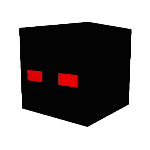 Urnight Minecraft avatar head, 3D render