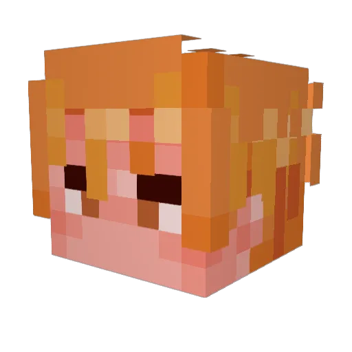 Uroboros85 Minecraft avatar head, 3D render