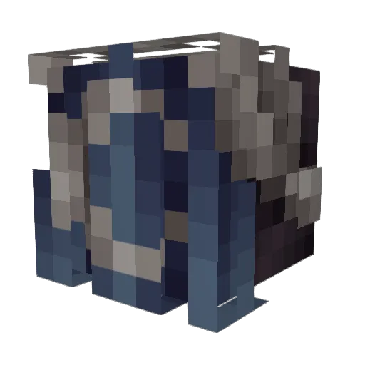 Uroshimori Minecraft avatar head, 3D render