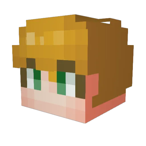 Urr_kkang Minecraft avatar head, 3D render