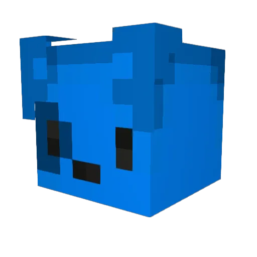 UrsaGames Minecraft avatar head, 3D render