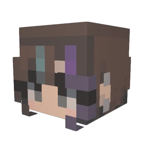 Ursaemonia Minecraft avatar head, 3D render