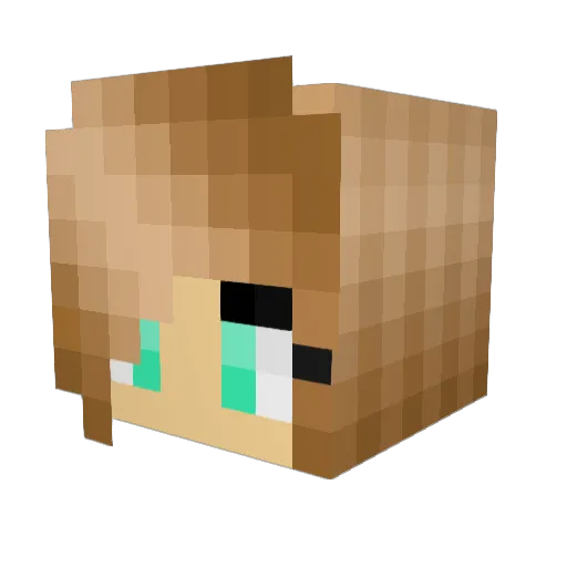 Ursamantha Minecraft avatar head, 3D render
