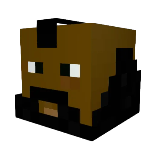 Urshag Minecraft avatar head, 3D render