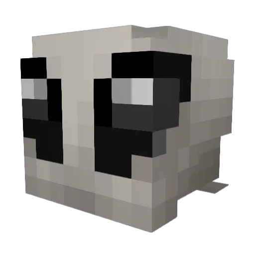 Urshanabi Minecraft avatar head, 3D render
