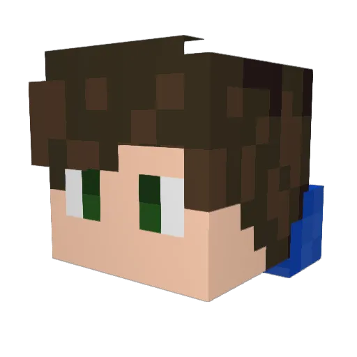 Ursinho_Puff Minecraft avatar head, 3D render