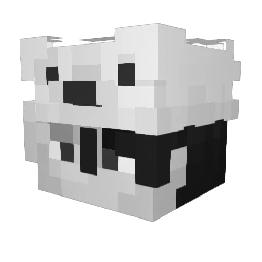 Ursoof Minecraft avatar head, 3D render