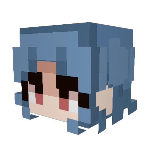 UrsulaSensei Minecraft avatar head, 3D render
