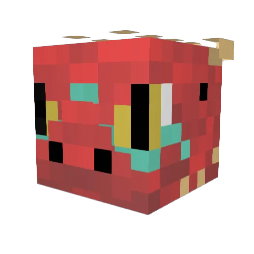 UrticateSquid Minecraft avatar head, 3D render