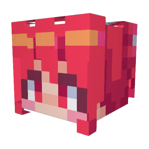 UruPlays Minecraft avatar head, 3D render