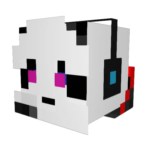 Urupene Minecraft avatar head, 3D render