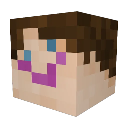 Urza020 Minecraft avatar head, 3D render