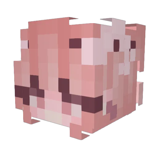 Urzael Minecraft avatar head, 3D render