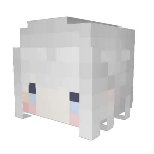UsU__ Minecraft avatar head, 3D render