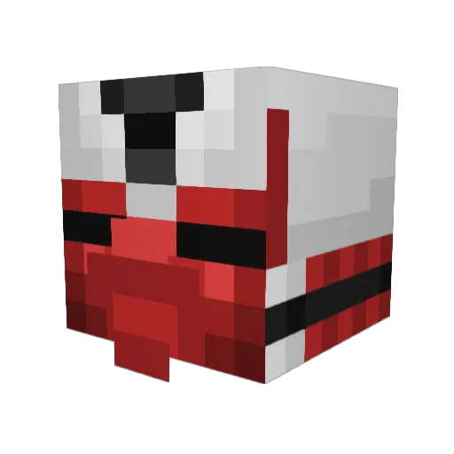 Usaan Minecraft avatar head, 3D render