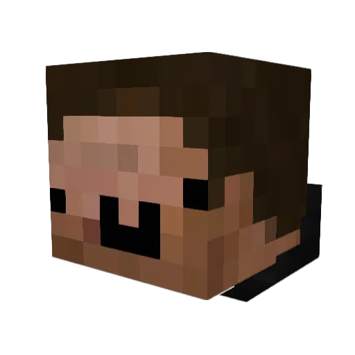Usaelio Minecraft avatar head, 3D render