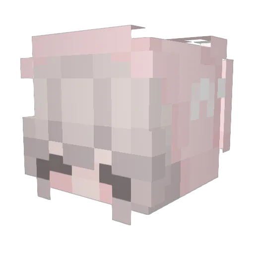 Usagi002 Minecraft avatar head, 3D render