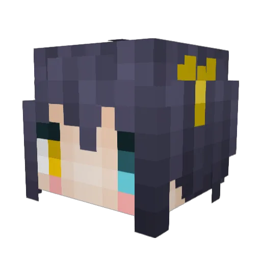 UsagiSugar Minecraft avatar head, 3D render