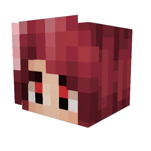 Usakii Minecraft avatar head, 3D render