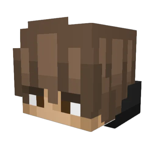 Usameh Minecraft avatar head, 3D render