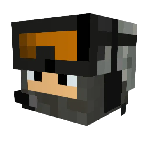 UsayHi_ Minecraft avatar head, 3D render