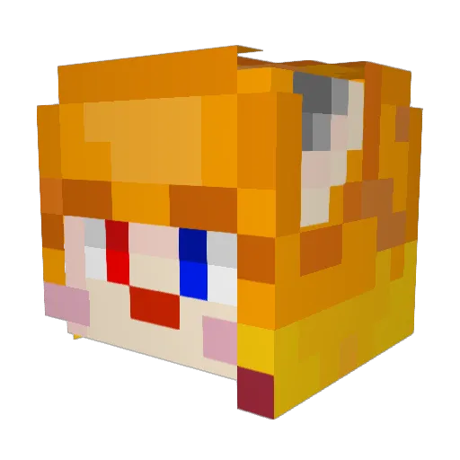 UseCodeAxel Minecraft avatar head, 3D render