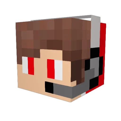 UseCodeDiabloo Minecraft avatar head, 3D render