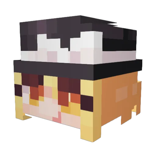 UseMaps Minecraft avatar head, 3D render