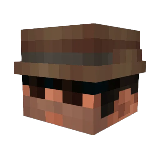 UsedNapkinn Minecraft avatar head, 3D render