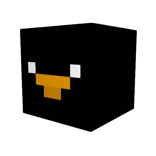 Usedicecube Minecraft avatar head, 3D render