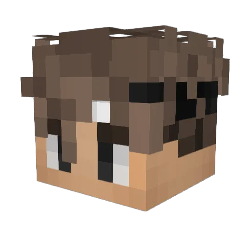 UsefulDust Minecraft avatar head, 3D render