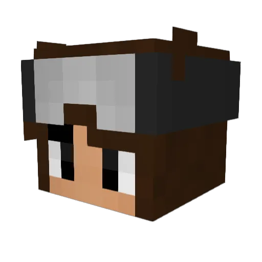 Usefulthea Minecraft avatar head, 3D render