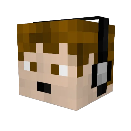 UselessBen413 Minecraft avatar head, 3D render