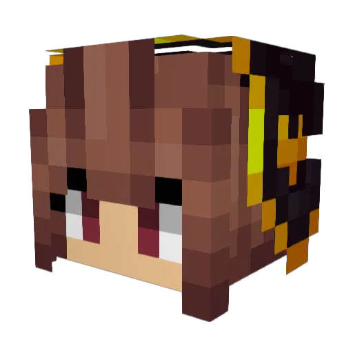 UselessGubbins Minecraft avatar head, 3D render