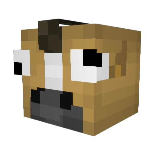 UselessHorse Minecraft avatar head, 3D render