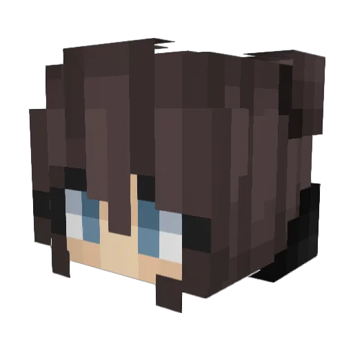 UselessNobody Minecraft avatar head, 3D render