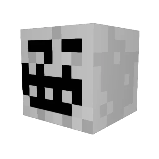 UselessPotat0 Minecraft avatar head, 3D render