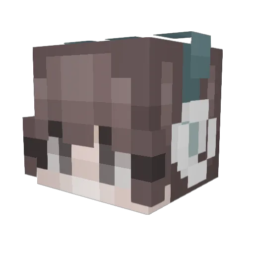 Useless_Nabi Minecraft avatar head, 3D render