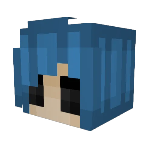 Uselessgang69 Minecraft avatar head, 3D render