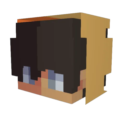 User01230 Minecraft avatar head, 3D render
