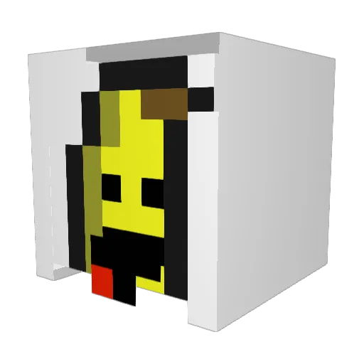 User11402050 Minecraft avatar head, 3D render
